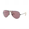 Ray-Ban 雷朋 飞行员系列光感变色款 RB3025 黑色 - 金属 - 紫色 镜片 - 0RB30259066Z058