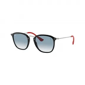 雷朋/Ray-Ban RB2448NM SCUDERIA FERRARI COLLECTION 搭 黑色 的 浅蓝色 太阳眼镜 RB2448NM-F6013F-51-21