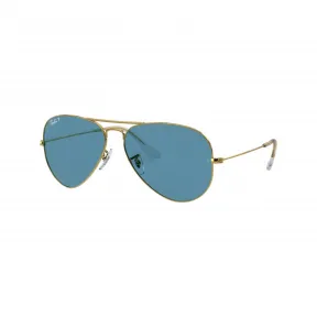 雷朋/Ray-Ban 飞行员‧经典 搭 金色 的 蓝色 太阳眼镜 RB3025-9196S2-62-14