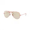 雷朋/Ray-Ban AVIATOR SOLID EVOLVE 搭 红色 的 Light Brown Photochromic 太阳眼镜 RB3025-9221T2-62-14
