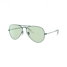 雷朋/Ray-Ban AVIATOR SOLID EVOLVE 搭 深绿色 的 Green/Blue Photochromic 太阳眼镜 RB3025-9225T1-62-14