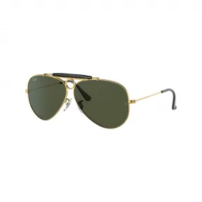雷朋/Ray-Ban 射手 搭 金色 的 绿色 太阳眼镜 RB3138-923931-58-09