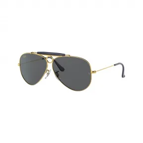 雷朋/Ray-Ban 射手 搭 金色 的 灰色 太阳眼镜 RB3138-9240B1-58-09