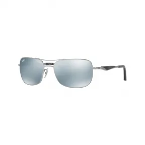 雷朋/Ray-Ban RB3515 搭 枪管灰色 的 银色 太阳眼镜 RB3515-004-Y4-61-17