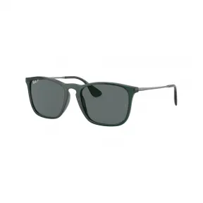 雷朋/Ray-Ban 克利斯 搭 透明绿色 的 灰色 太阳眼镜 RB4187F-666381-54-18