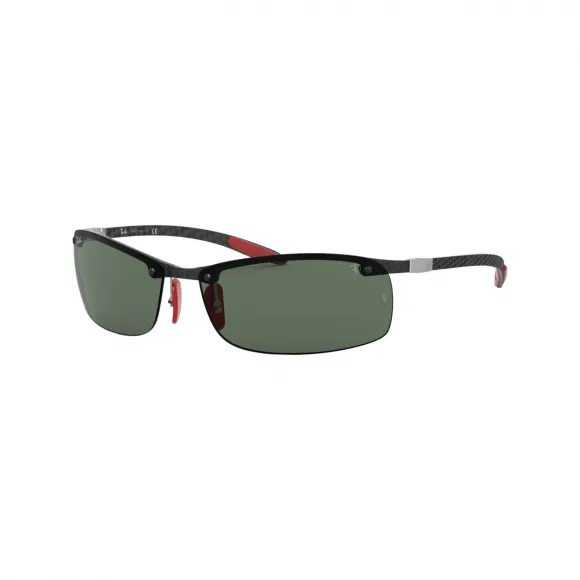 雷朋/Ray-Ban RB8305M SCUDERIA FERRARI COLLECTION 搭 黑色 的 绿色 太阳眼镜 RB8305M-F00571-65-14