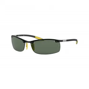 雷朋/Ray-Ban RB8305M SCUDERIA FERRARI COLLECTION 搭 黑色 的 绿色 太阳眼镜 RB8305M-F01071-65-14
