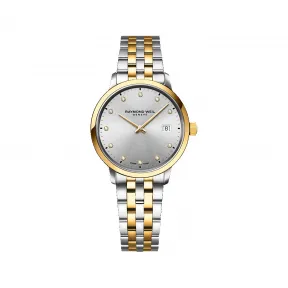 雷蒙威/Raymond Weil 女士双色调金色 11 颗 钻石英腕表 - 托卡塔系列 29 MM 5985-STP-65081