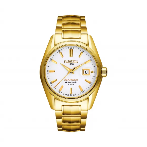 罗马表/Roamer 海岩系列 全实心不锈钢表壳 瑞士全自动机械机芯 210633482520.TS