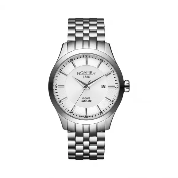 罗马表/Roamer R-Line钢带系列 不锈钢表壳 瑞士优质石英机芯 943856-41-25-90