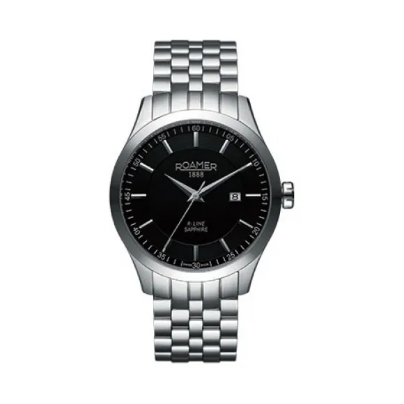 罗马表/Roamer R-Line 钢带系列 不锈钢表壳 瑞士优质石英机芯 943856-41-55-90