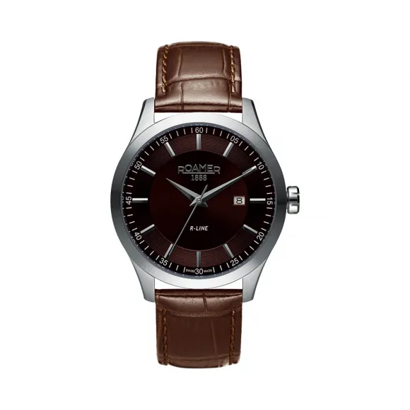 罗马表/Roamer R-Line皮带系列 不锈钢表壳 瑞士优质石英机芯 943856-41-65-09