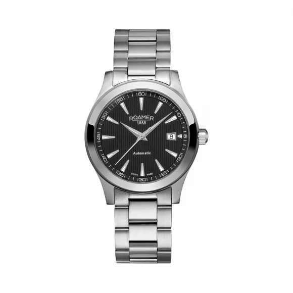 罗马表/Roamer 光辉岁月系列 全实心不锈钢表壳 瑞士全自动机械机芯 950660-41-55-90