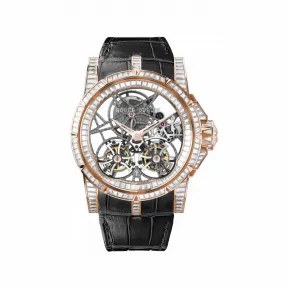 罗杰杜彼/RogerDubuis Excalibur 系列 45 MM 玫瑰金 手动机械机芯 男表 RDDBEX0298