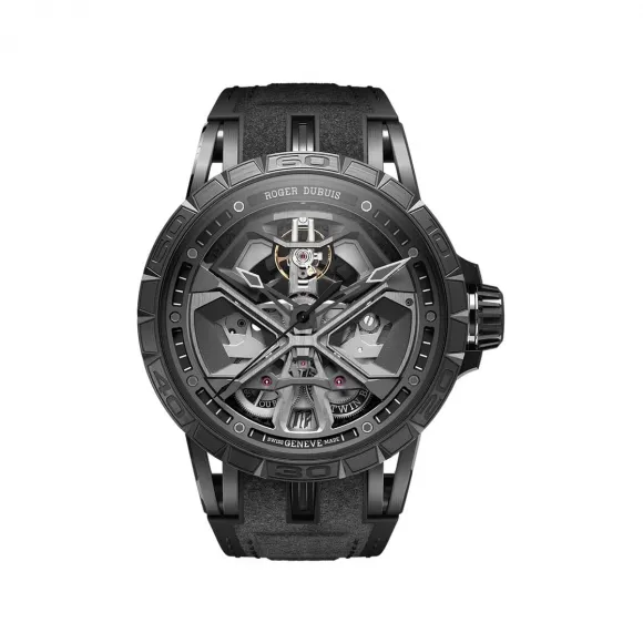 罗杰杜彼/RogerDubuis 王者竞速系列黑色DLC涂层钛合金 45MM 男表 RDDBEX0829