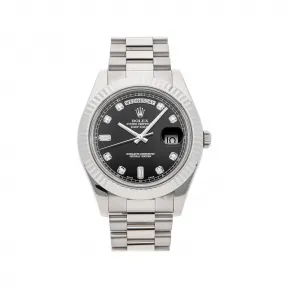 劳力士/Rolex Day-Date 系列 41MM 白金 自动机械机芯 男表 218239-0008