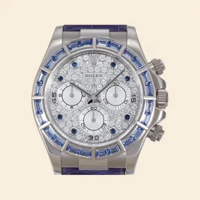 劳力士/Rolex Daytona 系列 40.00 MM 白金 自动机械机芯 男表 M116589saciI-0001