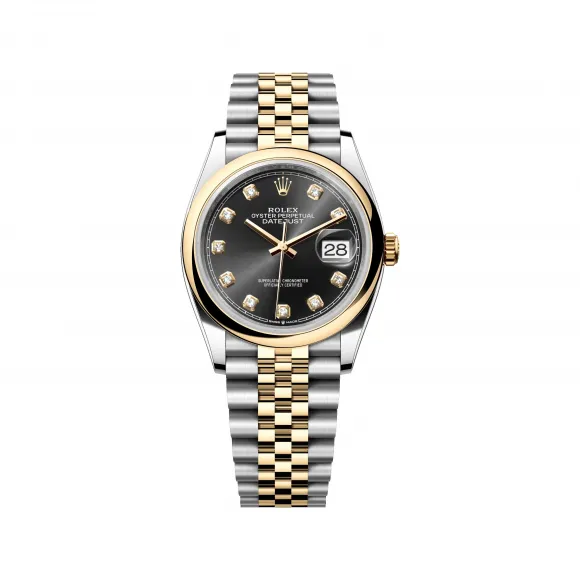 劳力士/Rolex 日志型 36 MM 黄金及蚝式钢 藉恒动摆陀双向自动上链 中性表 M126203-0021