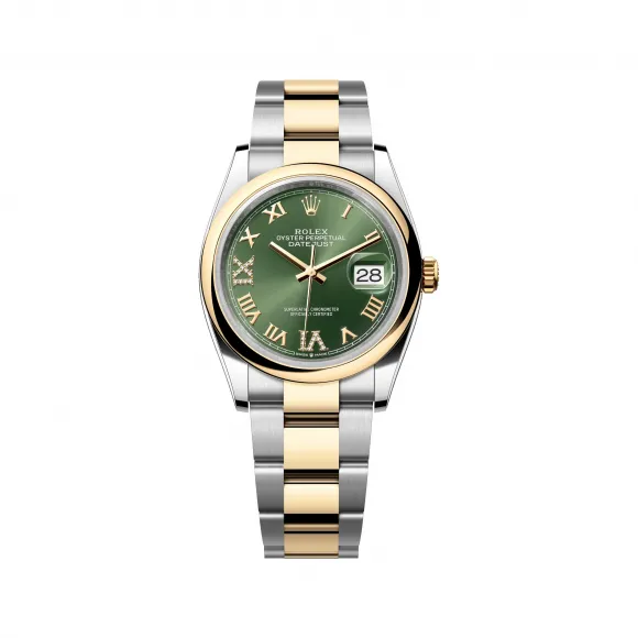 劳力士/Rolex 日志型 36 MM 黄金及蚝式钢 藉恒动摆陀双向自动上链 中性表 M126203-0026