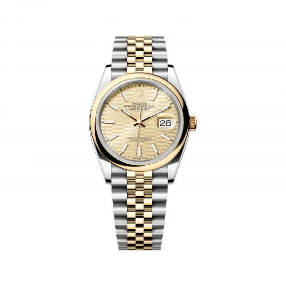 劳力士/Rolex 日志型 36 黄金钢（蚝式钢与18ct黄金的组合） 自动机械机芯 36毫米 中性表 M126203-0039