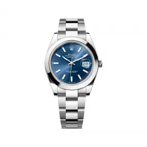 劳力士/Rolex 日志型 41 MM 蚝式钢 藉恒动摆陀双向自动上链 男表 M126300-0001