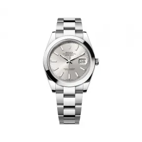 劳力士/Rolex 日志型 41 MM 蚝式钢 藉恒动摆陀双向自动上链 男表 M126300-0003