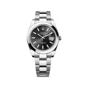 劳力士/Rolex 日志型 41 MM 蚝式钢 藉恒动摆陀双向自动上链 男表 M126300-0011