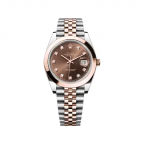 劳力士/Rolex 日志型 41 MM 永恒玫瑰金及蚝式钢 藉恒动摆陀双向自动上链 男表 M126301-0004