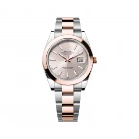 劳力士/Rolex 日志型 41 MM 永恒玫瑰金及蚝式钢 藉恒动摆陀双向自动上链 男表 M126301-0009