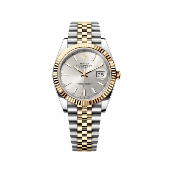 劳力士/Rolex 日志型 41 MM 黄金及蚝式钢 藉恒动摆陀双向自动上链 男表 M126333-0002