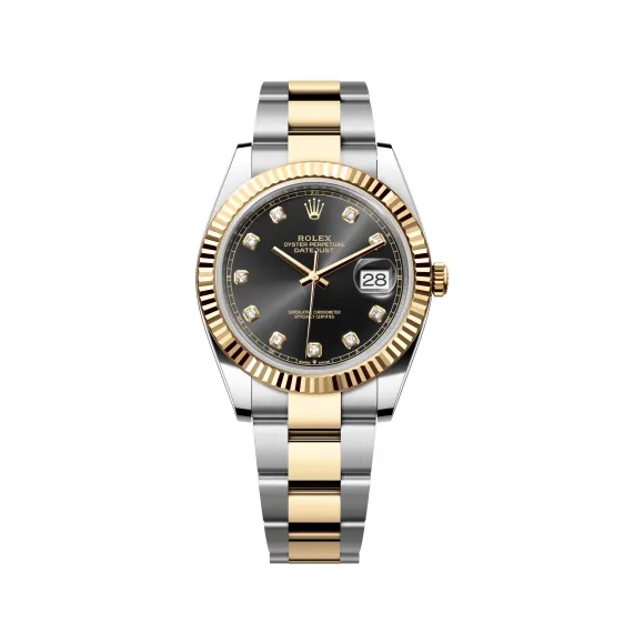 劳力士/Rolex 日志型 41 MM 黄金及蚝式钢 藉恒动摆陀双向自动上链 男表 M126333-0005