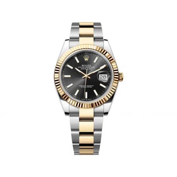 劳力士/Rolex 日志型 41 MM 黄金及蚝式钢 藉恒动摆陀双向自动上链 男表 M126333-0013