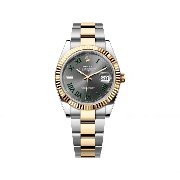 劳力士/Rolex 日志型 41 MM 黄金及蚝式钢 藉恒动摆陀双向自动上链 男表 M126333-0019