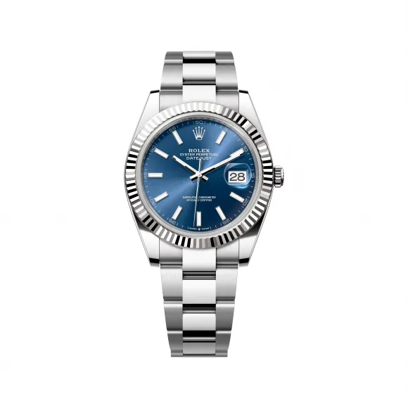 劳力士/Rolex 日志型 41 MM 白色黄金及蚝式钢 藉恒动摆陀双向自动上链 男表 M126334-0001