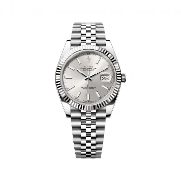 劳力士/Rolex 日志型 41 MM 白色黄金及蚝式钢 藉恒动摆陀双向自动上链 男表 M126334-0004