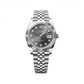 劳力士/Rolex 日志型 41 MM 白色黄金及蚝式钢 藉恒动摆陀双向自动上链 男表 M126334-0006