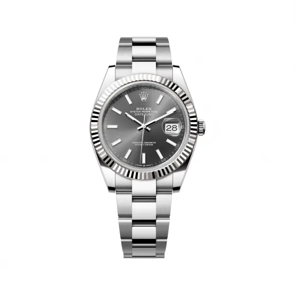 劳力士/Rolex 日志型 41 MM 白色黄金及蚝式钢 藉恒动摆陀双向自动上链 男表 M126334-0013