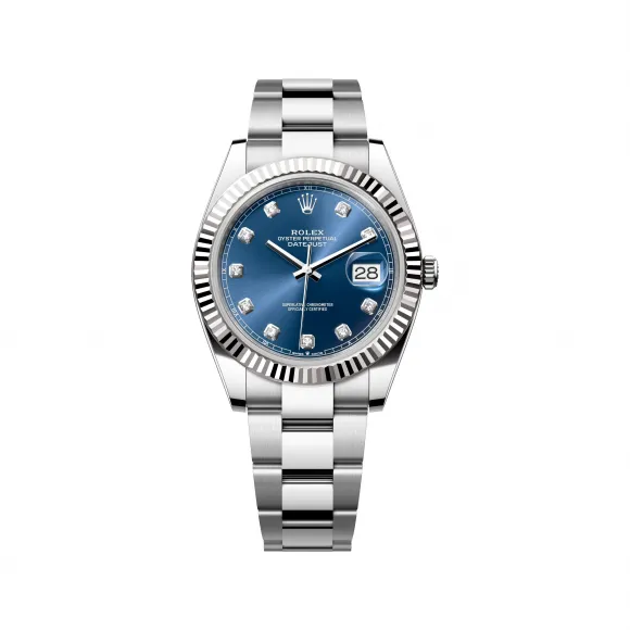 劳力士/Rolex 日志型 41 MM 白色黄金及蚝式钢 藉恒动摆陀双向自动上链 男表 M126334-0015