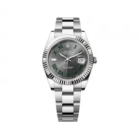 劳力士/Rolex 日志型 41 MM 白色黄金及蚝式钢 藉恒动摆陀双向自动上链 男表 M126334-0021