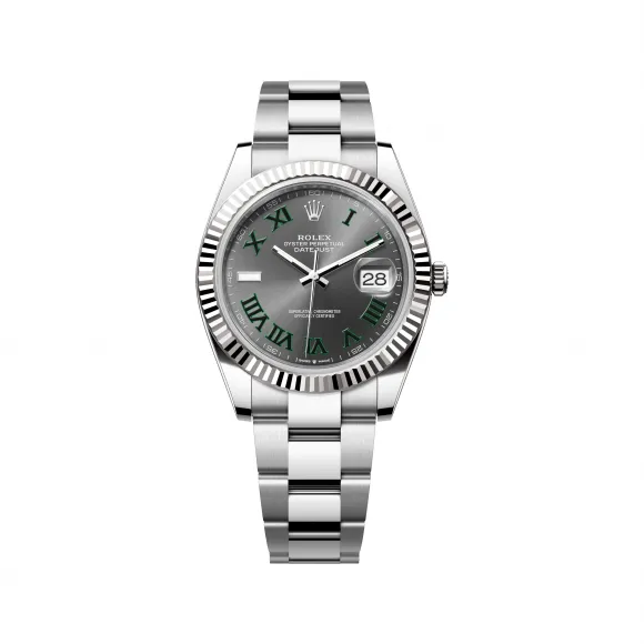 劳力士/Rolex 日志型 41 MM 白色黄金及蚝式钢 藉恒动摆陀双向自动上链 男表 M126334-0021