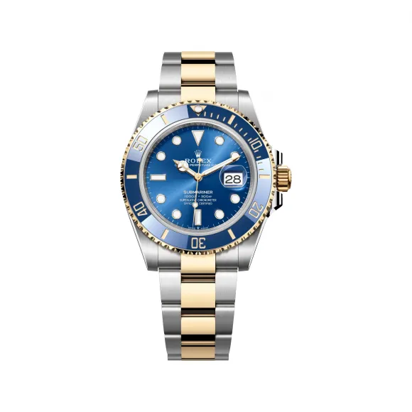 劳力士/Rolex 潜航者型 41 MM 黄金及蚝式钢 藉恒动摆陀双向自动上链 男表 M126613lb-0002