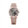 劳力士/Rolex 星期日历型 36 MM 18K永恒玫瑰金 藉恒动摆陀双向自动上链 中性表 M128345rbr-0052