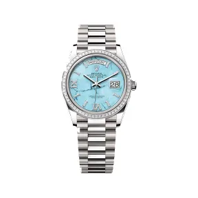 劳力士/Rolex 星期日历型 36 36 MM 白色黄金 藉恒动摆陀双向自动上链 女表 M128399tbr-0011