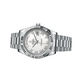 劳力士/Rolex Day-Date II 系列 41.00 MM 白金 自动机械机芯 男表 M218239-0041
