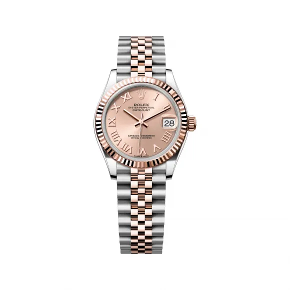 劳力士/Rolex 日志型 31 MM 永恒玫瑰金及蚝式钢 藉恒动摆陀双向自动上链 女表 M278271-0006