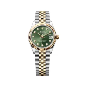 劳力士/Rolex 日志型 31 MM 黄金及蚝式钢 藉恒动摆陀双向自动上链 女表 M278273-0030