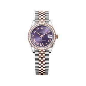 劳力士/Rolex 日志型 31 MM 永恒玫瑰金及蚝式钢 藉恒动摆陀双向自动上链 女表 M278381rbr-0020