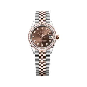 劳力士/Rolex 日志型 31 MM 永恒玫瑰金及蚝式钢 藉恒动摆陀双向自动上链 女表 M278381rbr-0028