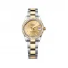 劳力士/Rolex 日志型 31 MM 黄金及蚝式钢 藉恒动摆陀双向自动上链 女表 M278383rbr-0013