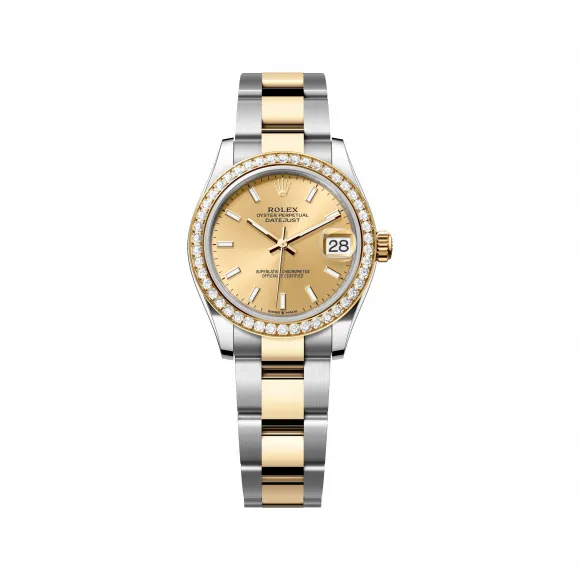 劳力士/Rolex 日志型 31 MM 黄金及蚝式钢 藉恒动摆陀双向自动上链 女表 M278383rbr-0013